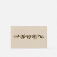 Biglietto doppio piccolo con busta<br>Ramo fiori rosa