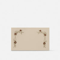Biglietto doppio piccolo con busta<br>Cornice rossa