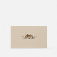 Biglietto doppio con busta<br>Cesto rose
