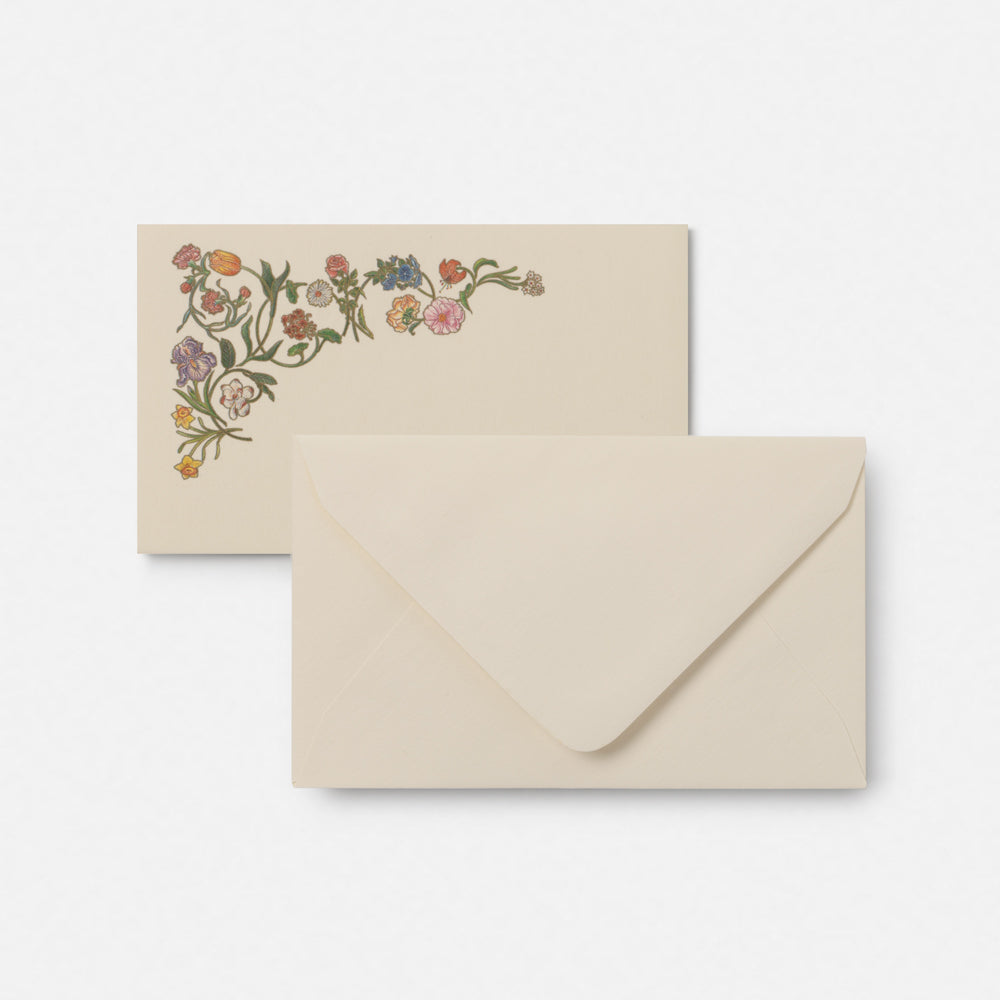 Biglietto doppio piccolo con busta<br>Botanica