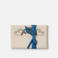 Biglietto doppio con busta<br>Germani con giardino
