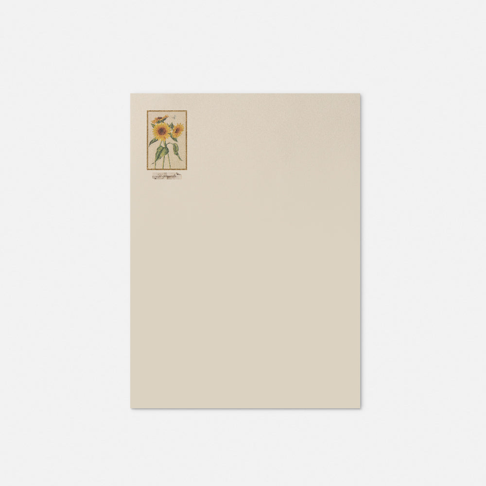Carta da lettere - Girasole<br>Collezione Botanica