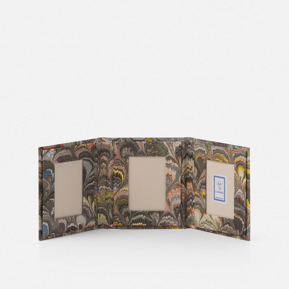 Cornice per 3 foto<br>Collezione Pavoni