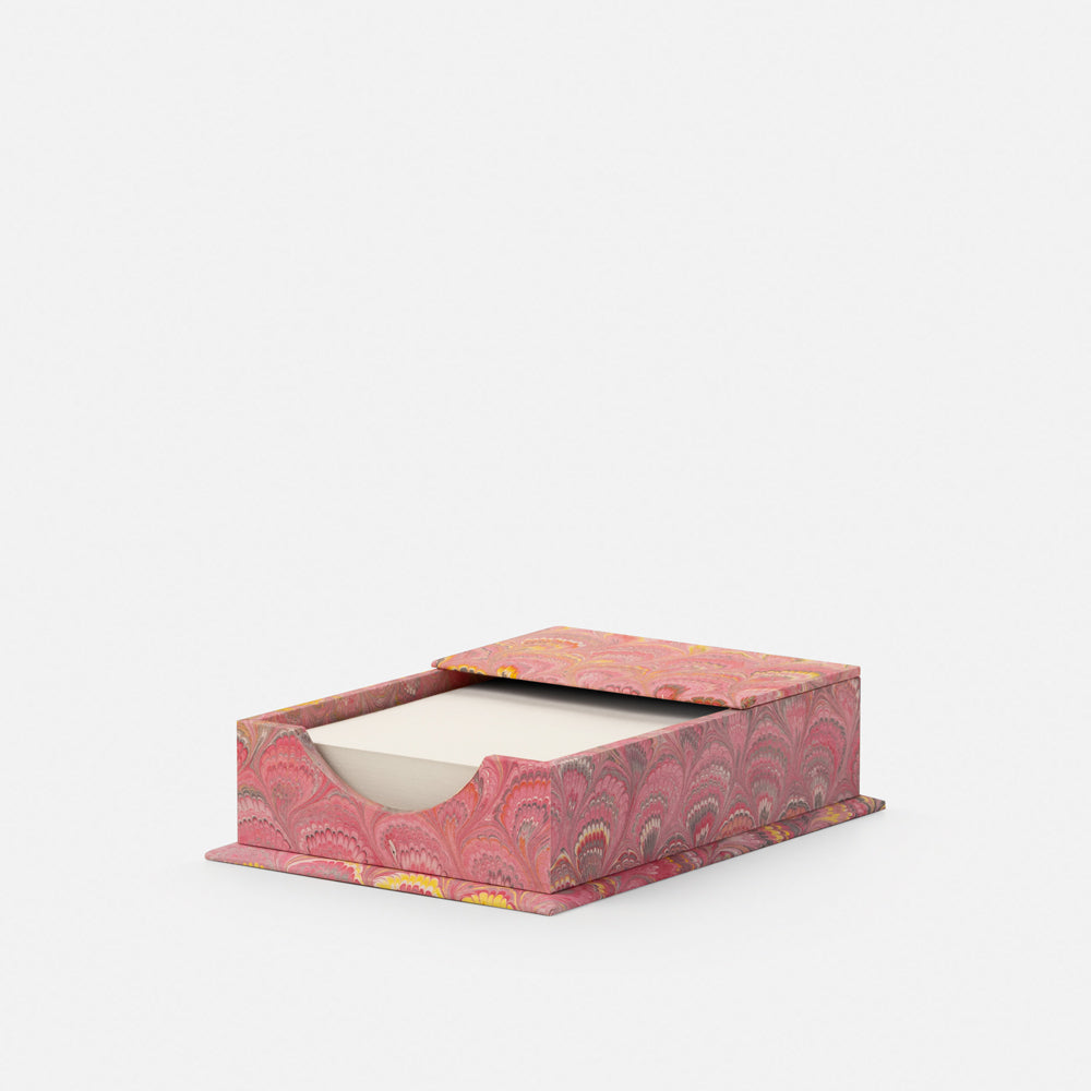 Wooden Memo Holder - Peacocks