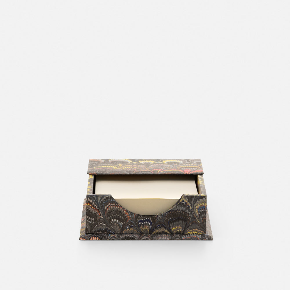 Wooden Memo Holder - Peacocks