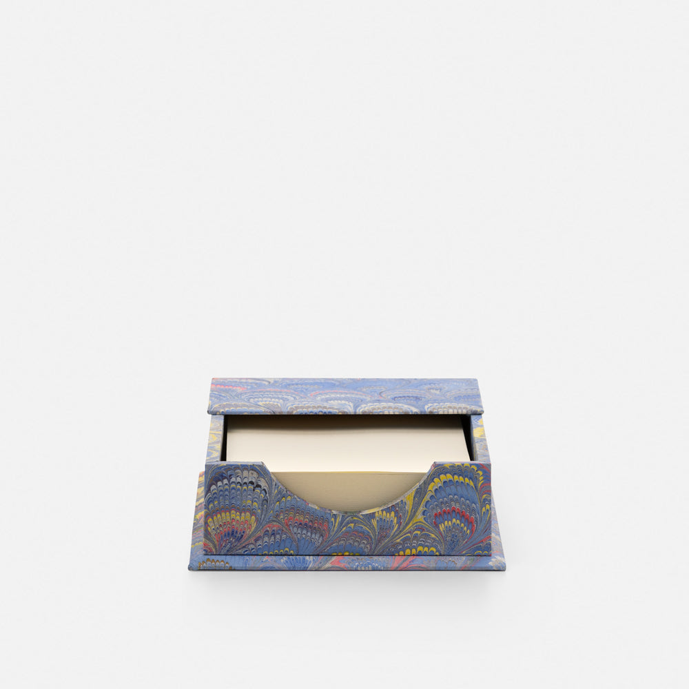 Wooden Memo Holder - Peacocks