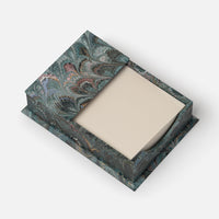 Wooden Memo Holder - Peacocks