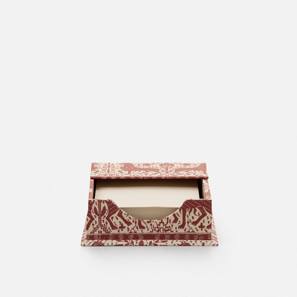 Memo holder - woodblock