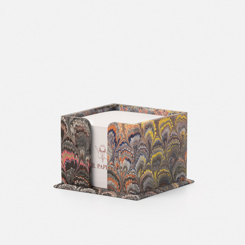 Wooden Memo Holder - Peacocks