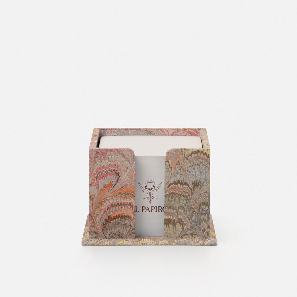 Wooden Memo Holder - Peacocks