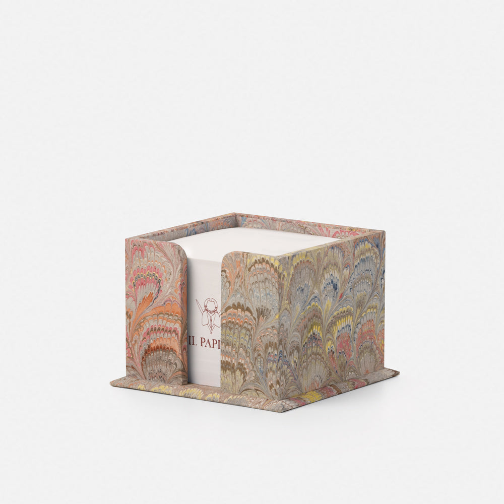 Wooden Memo Holder - Peacocks