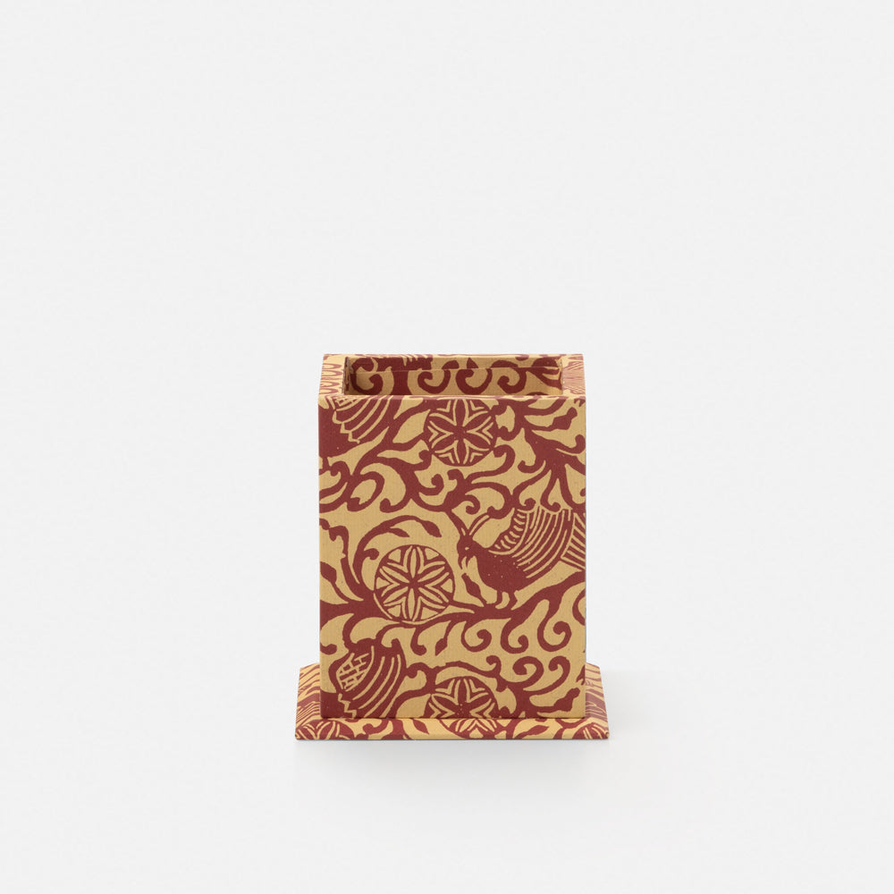 Pencil holder - woodblock