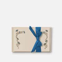 Biglietto singolo/Invito con busta<br>Cornice Blu