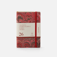 Agenda giornaliera cottonpaper con elastico - Pavoni