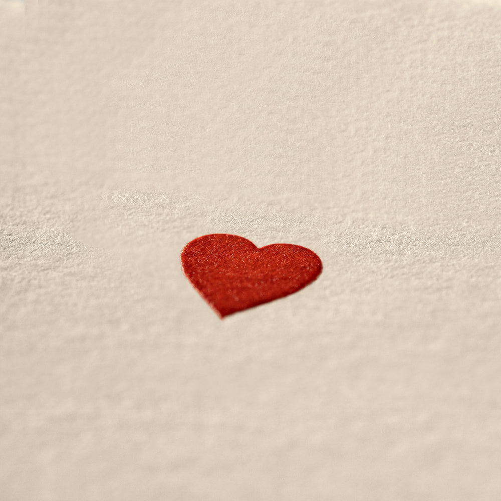 Biglietto doppio con busta<br>Cuore