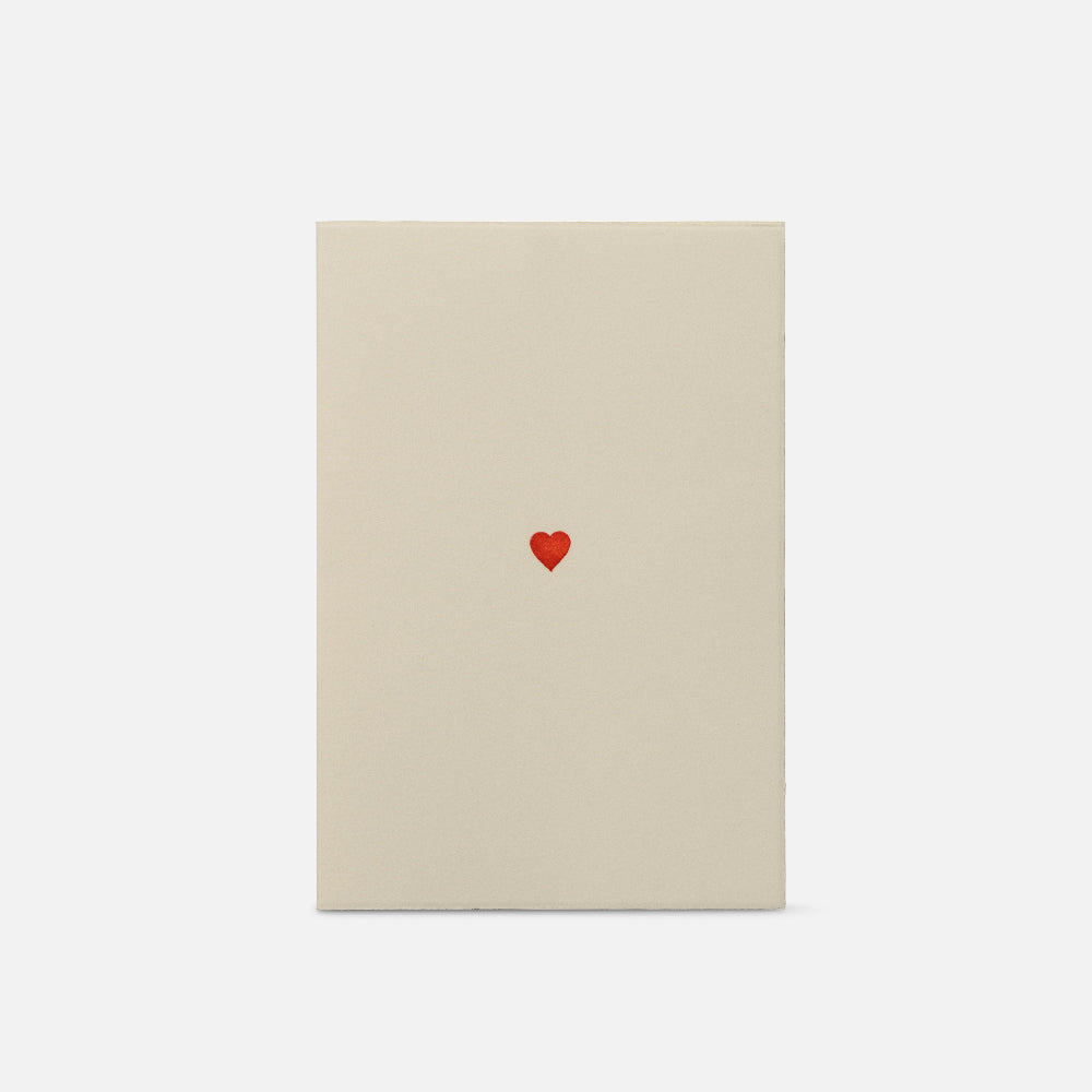 Biglietto doppio con busta<br>Cuore