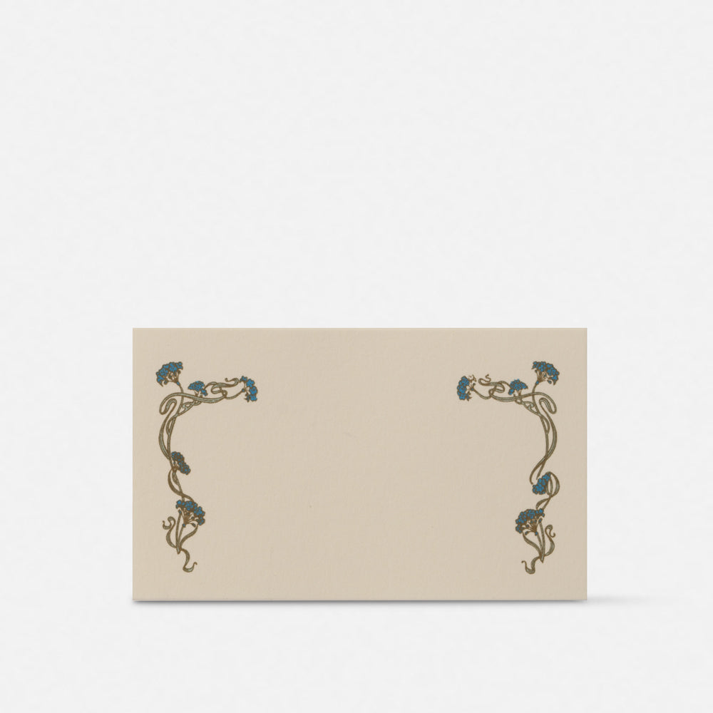 Segnaposto - Cornice fiori blu<br>Collezione Floreale