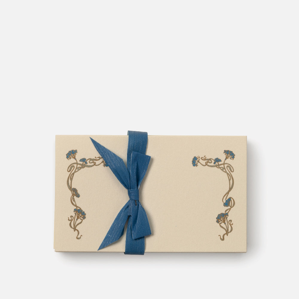 Segnaposto - Cornice fiori blu<br>Collezione Floreale
