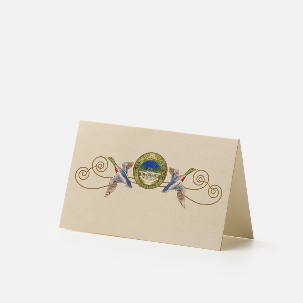 Placecard - Mallards with garden