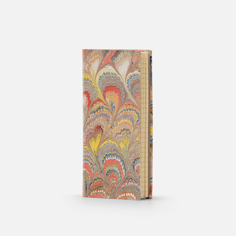 Taccuino pagine a righe<br>Copertina rigida - Collezione Pavoni