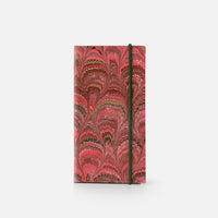 Taccuino pagine a righe con elastico<br>Copertina rigida - Collezione Pavoni