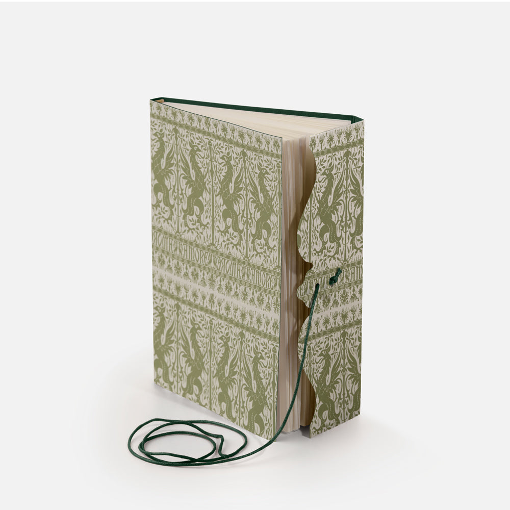 Taccuino con laccio pagine a righe<br>Copertina rigida - Xilografato
