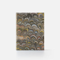 Taccuino pagine bianche<br>Copertina rigida - Collezione Pavoni