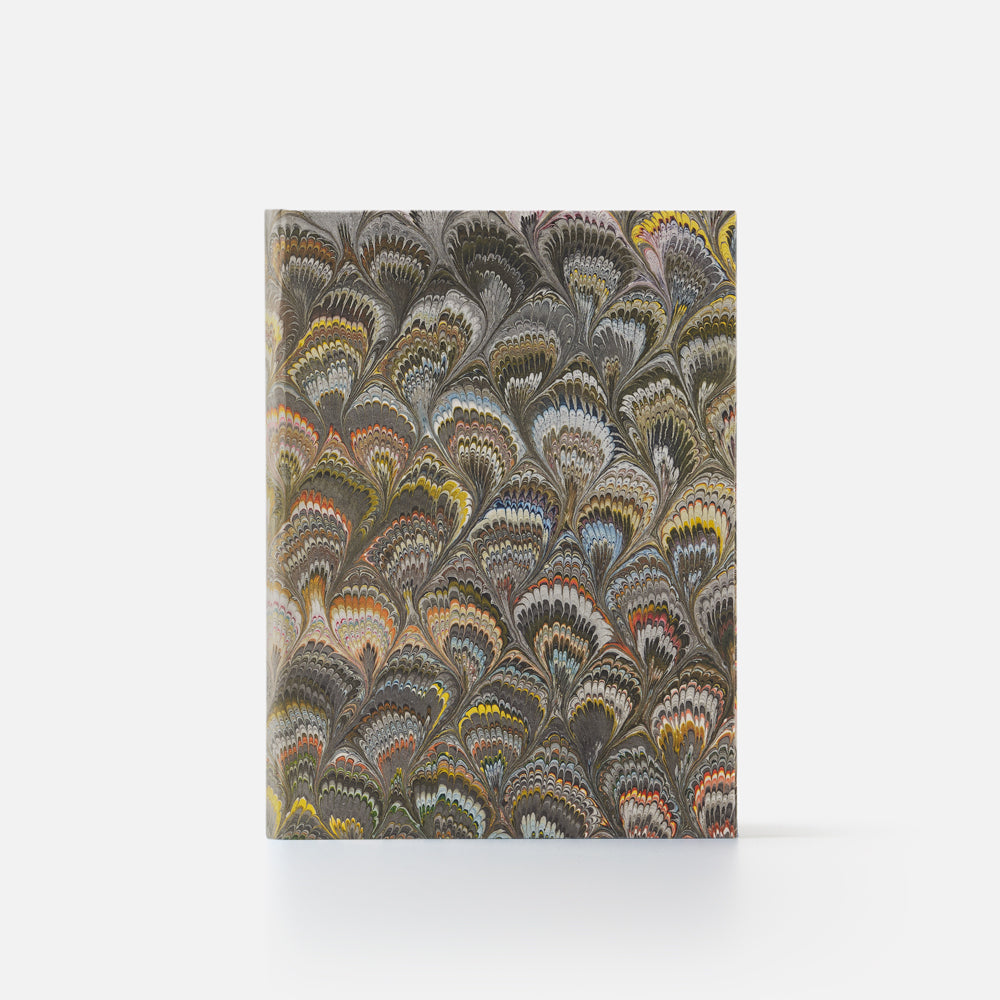 Taccuino pagine bianche<br>Copertina rigida - Collezione Pavoni