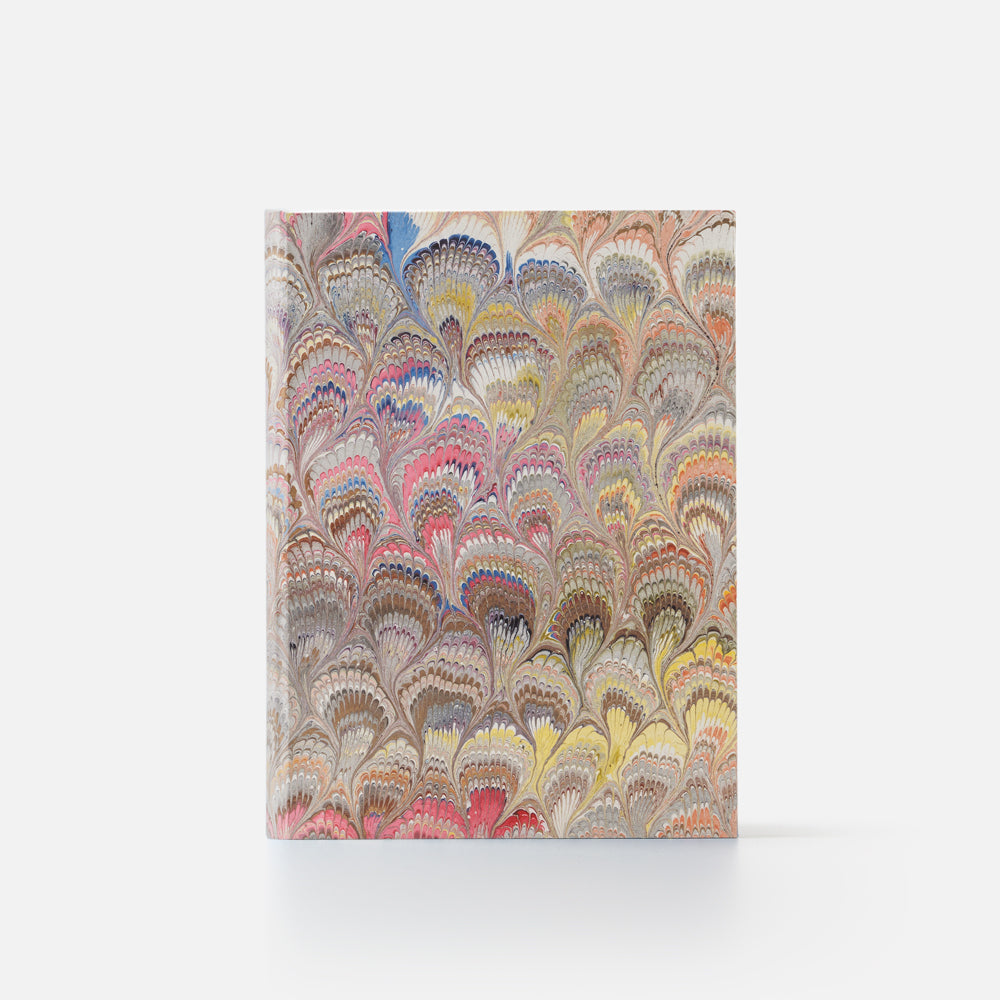 Taccuino pagine bianche<br>Copertina rigida - Collezione Pavoni
