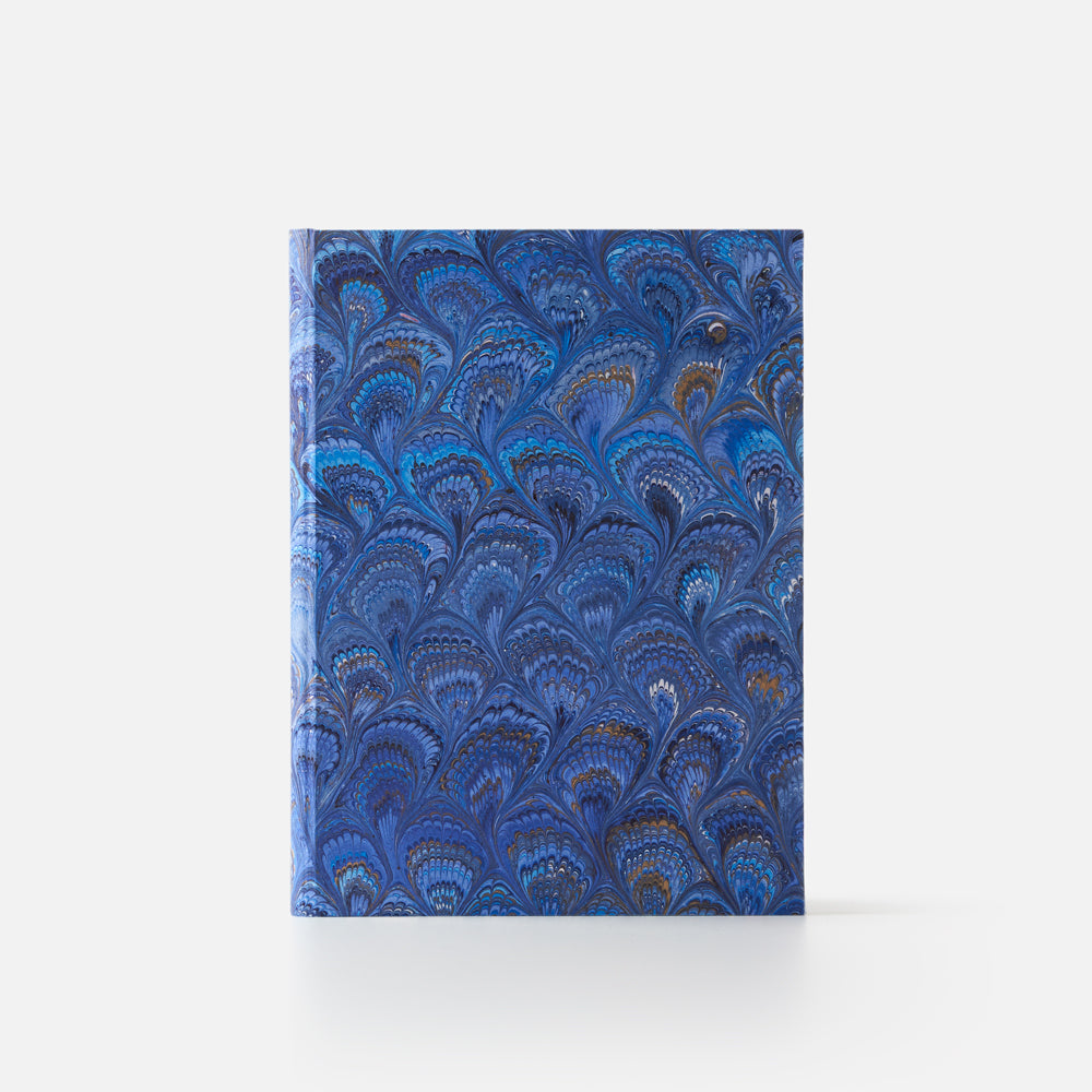 Taccuino pagine bianche<br>Copertina rigida - Collezione Pavoni