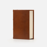 Taccuino pagine bianche<br>Copertina rigida - Pelle Marrone