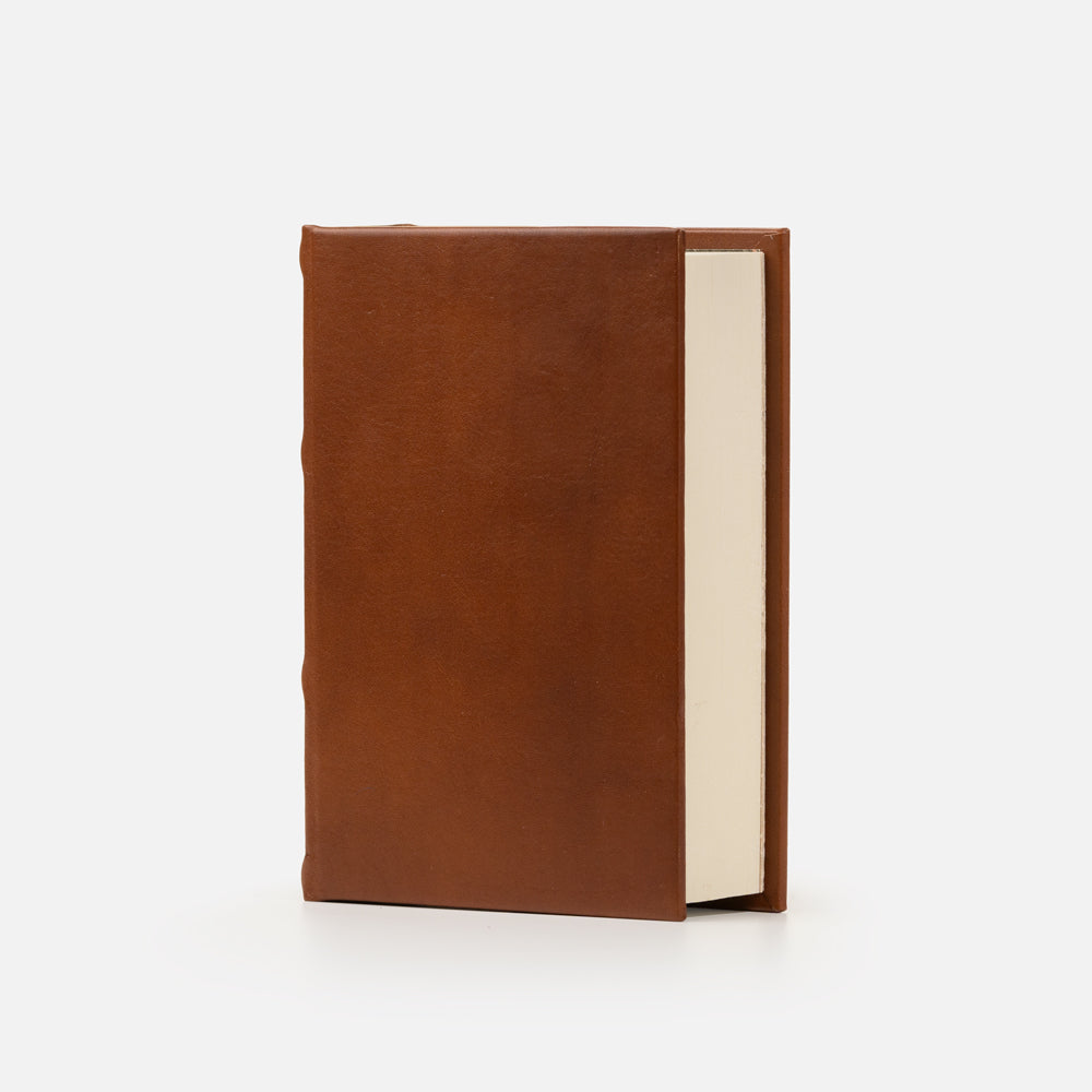 Taccuino pagine bianche<br>Copertina rigida - Pelle Marrone