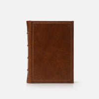 Taccuino pagine bianche<br>Copertina rigida - Pelle Marrone