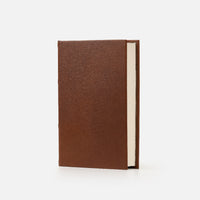 Taccuino pagine bianche<br>Copertina rigida - Pelle Marrone
