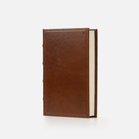 Taccuino pagine bianche<br>Copertina rigida - Pelle Marrone
