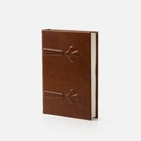 Taccuino pagine bianche<br>Copertina rigida - Pelle Marrone
