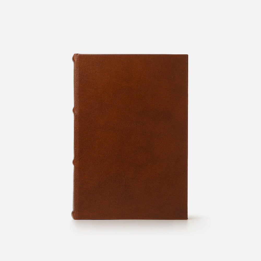 Taccuino pagine bianche<br>Copertina rigida - Pelle Marrone