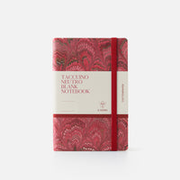 Taccuino pagine bianche con elastico<br>Copertina morbida - Collezione cottonpaper Pavoni