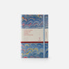Taccuino pagine a righe con elastico<br>Copertina morbida - Collezione cottonpaper “Pavoni”