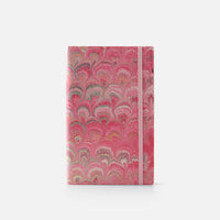 Taccuino pagine bianche con elastico<br>Copertina morbida - Collezione cottonpaper Pavoni