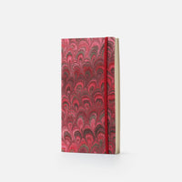 Taccuino pagine bianche con elastico<br>Copertina morbida - Collezione cottonpaper Pavoni