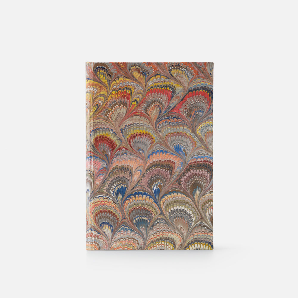Taccuino pagine bianche<br>Copertina rigida - Collezione Pavoni