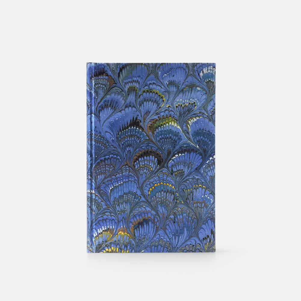 Taccuino pagine bianche<br>Copertina rigida - Collezione Pavoni