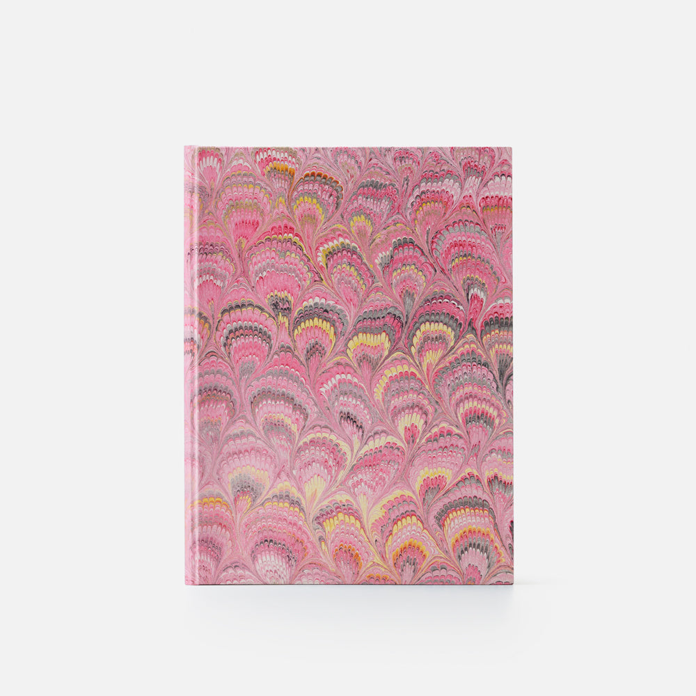 Taccuino pagine bianche<br>Copertina rigida - Collezione Pavoni
