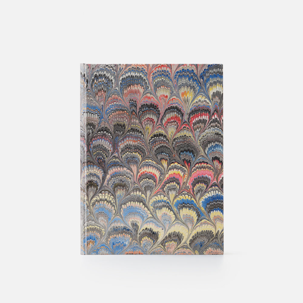 Taccuino pagine bianche<br>Copertina rigida - Collezione Pavoni