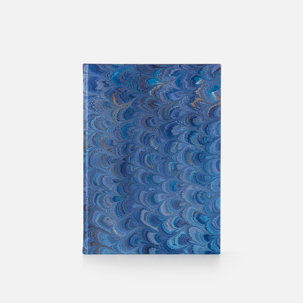 Taccuino pagine bianche<br>Copertina rigida - Collezione Pavoni