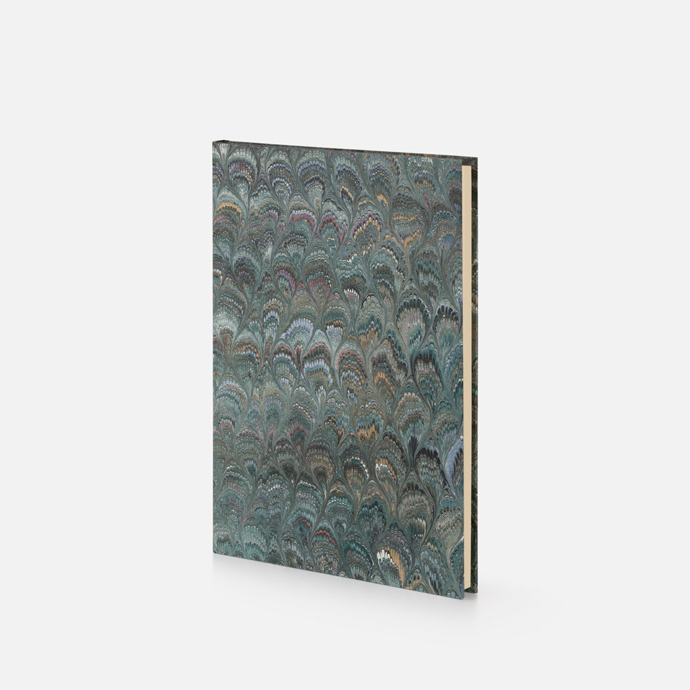 Taccuino pagine bianche<br>Copertina rigida - Collezione Pavoni