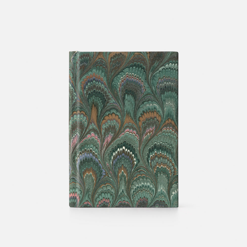 Taccuino pagine a righe<br>Copertina rigida - Collezione Pavoni
