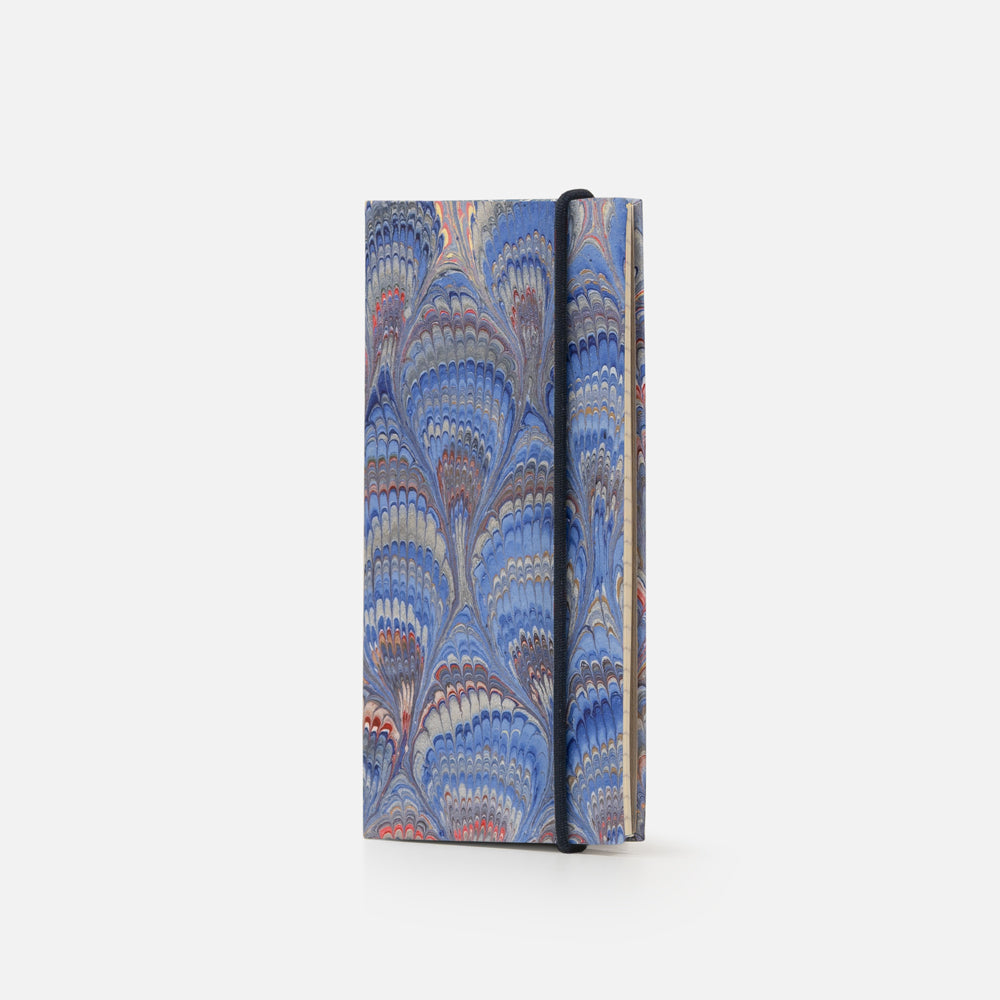 Taccuino pagine a righe con elastico<br>Copertina rigida - Collezione Pavoni