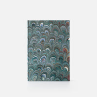 Taccuino pagine a righe<br>Copertina rigida - Collezione Pavoni